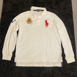 Men’s Polo RL Custom fit long sleeve Polo shirt.